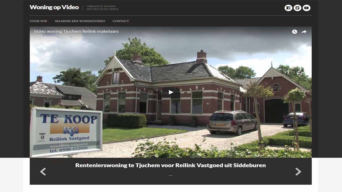 Afbeelding van de website Woning op Video.nl