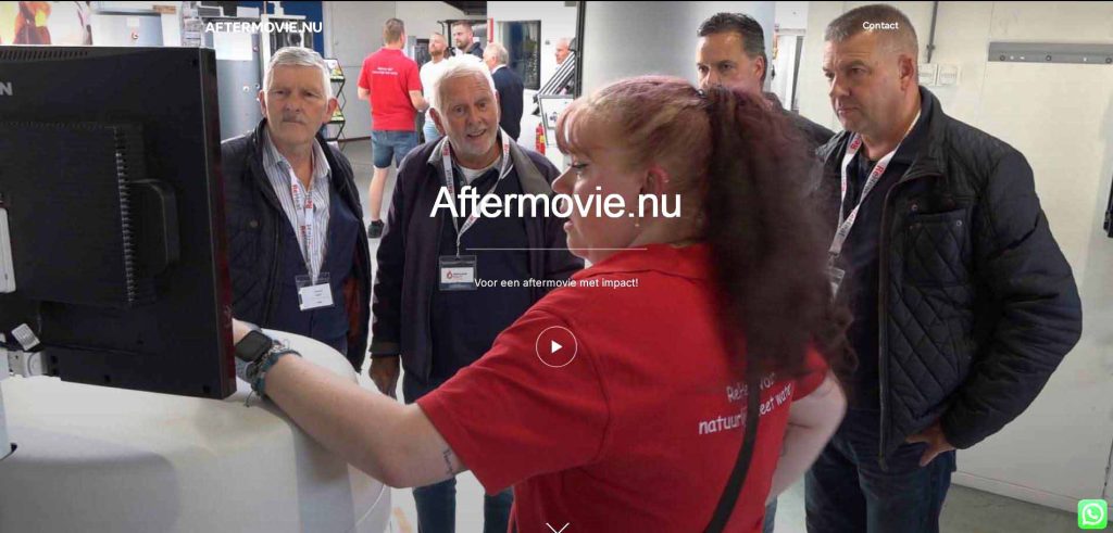 Afbeelding van de website Aftermovie.nu